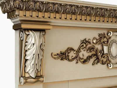 Classic door 3D model