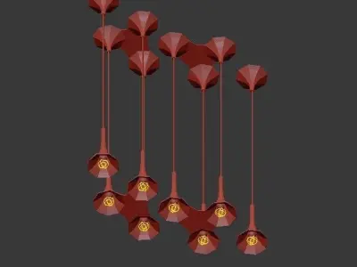 DRIADA set of pendant lights 3D model