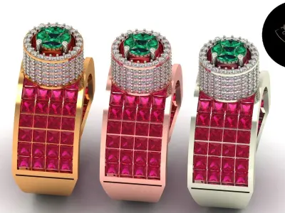 imported ring besed on love 3D print model