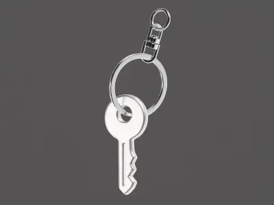 Key ring Low-poly 3D model