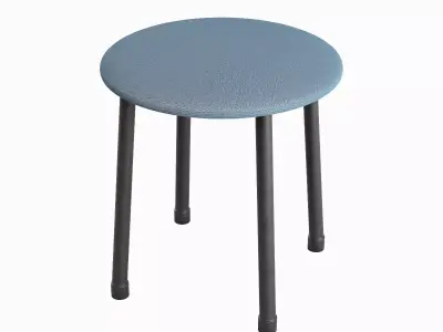Steel Stool C 02  3D model