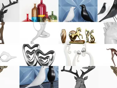 29 different decor models for your interior 3D Model Pack