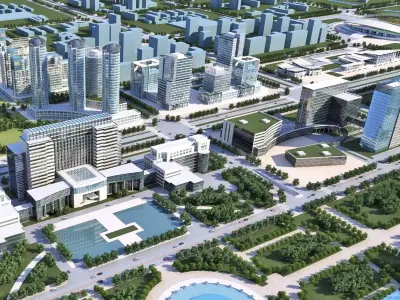 Urban Cityscape Masterplan 3D model