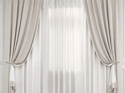 Curtain Set 494C 3D model