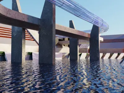 City skyscrapers 3D model