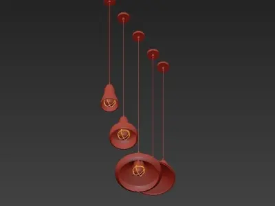 SHADOW set of pendant lights 3D model