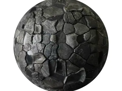 7 different PBR 2k Realistic wet stone ground pavement textures Texture