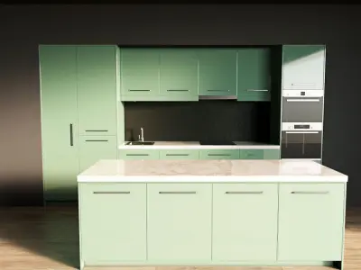 43-Kitchen7 glossy 4 3D model