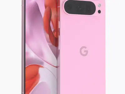 Google Pixel 9 Pro Rose Quartz 3D model