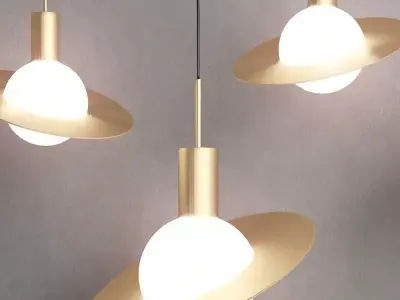 SATURNE pendant light by CVL 3D model