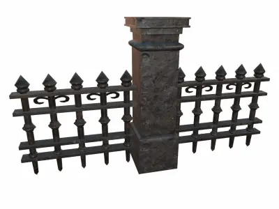 Graveyard Exterior Pack Low-poly 3D model