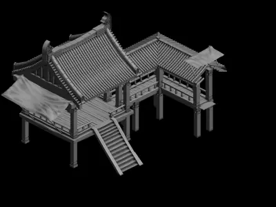 Game City - Building - Armor Corridor 2701 3D model
