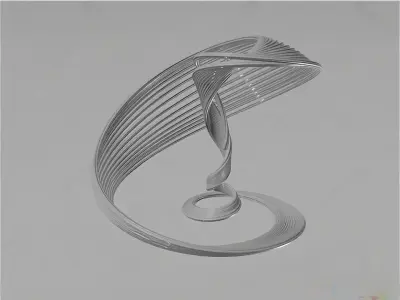 Modern Art Installation 3D model