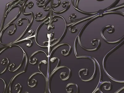 patterned grid   3D model