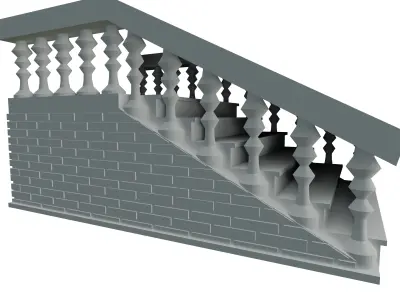 Brick Staircase 3D print model