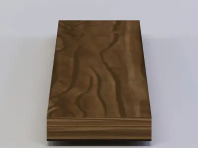 Plank box Low-poly 3D model