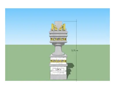 The Victorian Pillar 3D model