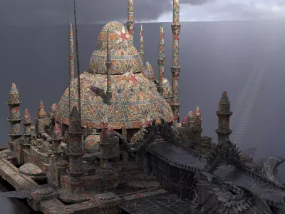 Drake Dragon Temple 3 3D model