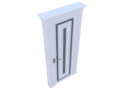 3D modern door design 04 Low-poly 3D model