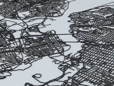 Ottawa Road Network and Streets 3D model