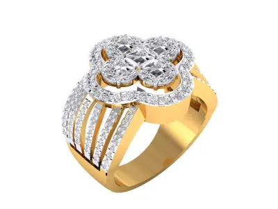 Women Ring Render 3dm STL MTL SLC JCD OBJ FBX Details 3D print model 65
