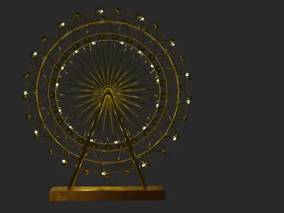 nightlamp skywheel  Low-poly 3D model