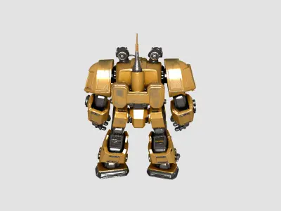 Sci Fi Drone and Robot Pack  9 High Detail Modular Models Low-poly 3D model