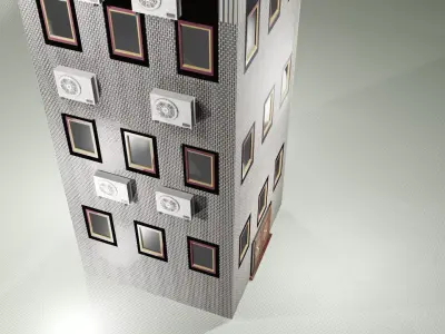 BIG MODERN APARTMENT Low-poly 3D model