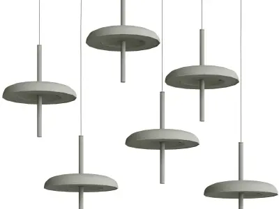 Nexia Porte Suspended Lamp In 6 Colors 3D model