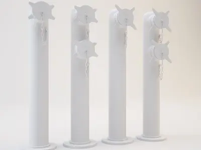 Japanese Fire Hydrant 3D model