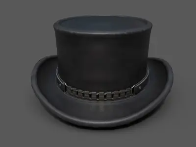 Human Hat scifi  Low-poly 3D model