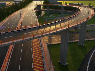 Flyover Bridge  3D model