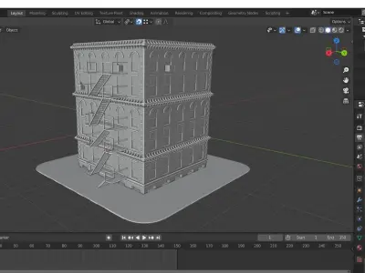 Modern Building 3D model