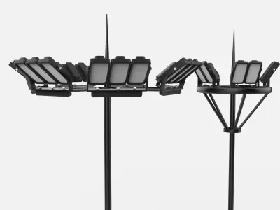 Stadium Light Tower 02 3D model