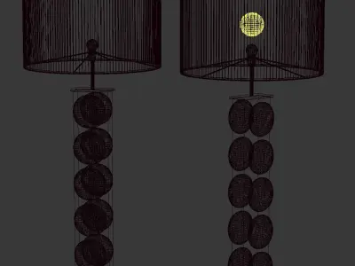 Pair of table Lamp by LA Studio  3D model