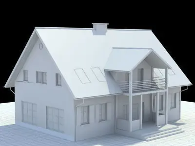 single family house 3D model
