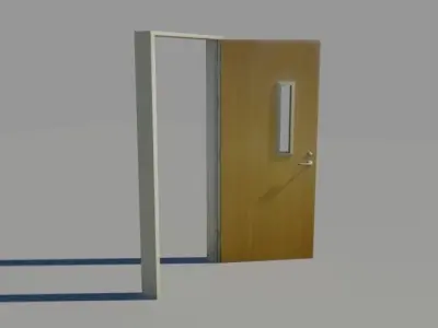 Door 9 Office Low-poly 3D model
