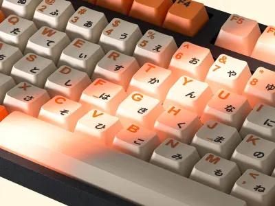 keyboard gaming china with great lighting 3D model