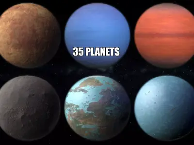 35 Alien Planets Pack