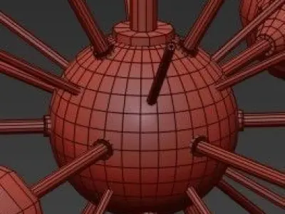 Globes Sputnik 3D model