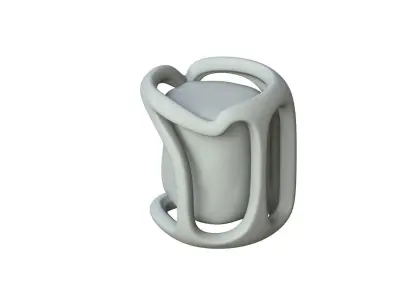 SciFi Shape Object Low Poly Low-poly 3D model 15