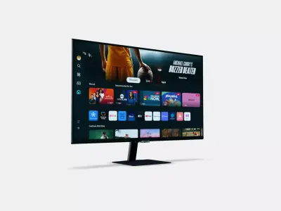 32 Smart monitor M7 M70D UHD - LS32DM700UUXEN 3D model