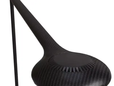 Carbon Fibber Floor Lamp 3D Model Modern Minimal Standing Light 3D model