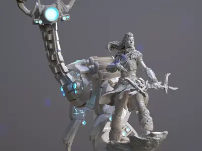 Aloy Horizon Zero Dawn 3D print model