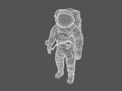 High-Detail Astronaut 3D Model 3D model