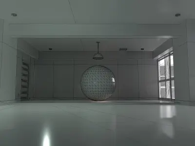 Gantz Room renderable Low-poly 3D model