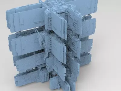 Dragon Cult Elites Tower Grid   3D model