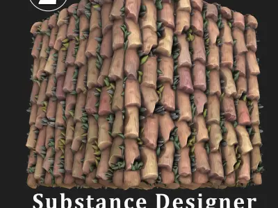 Roof Red Cartoon 3D model