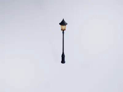 Low Poly Street Lamp - Stylized Urban Visualization Model 3D model