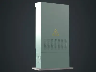 Electrical Enclosure 2A Low-poly 3D model